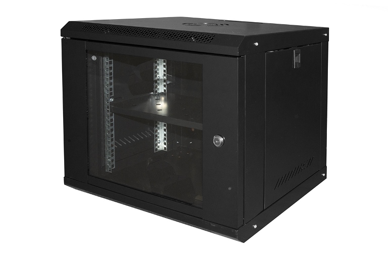 Armadio Rack da Muro 9U Link 19" Nero | Professionale