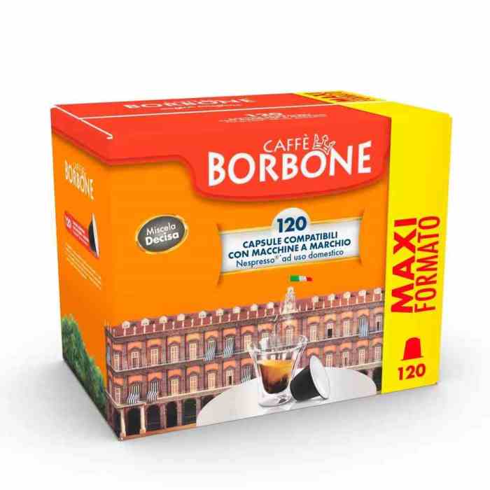 Caffè Borbone Miscela Nera Nespresso 120 Pz | Offerta Omnicenter