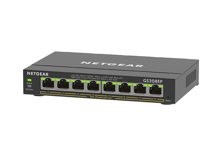 Switch Netgear GS308EP 8 Porte PoE+ | Affidabile Omnicenter