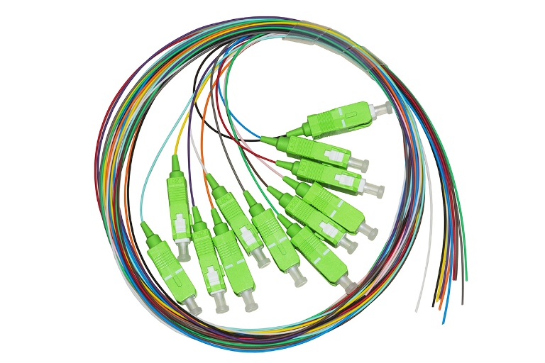 Pigtail Fibra Ottica Link 12 Pz SC APC 2m | Professionale