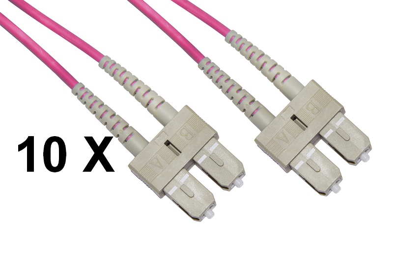 Cavi Fibra Ottica SC-SC OM4 2m Link | Confezione 10 Pezzi Offerta