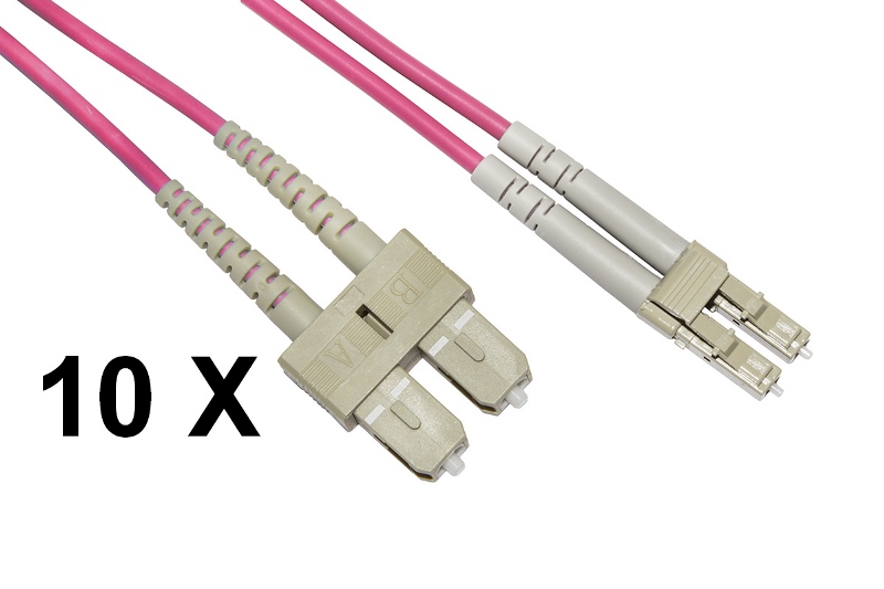 Cavi Fibra Ottica Link LC-SC OM4 5M 10Pz | Offerta Professionale