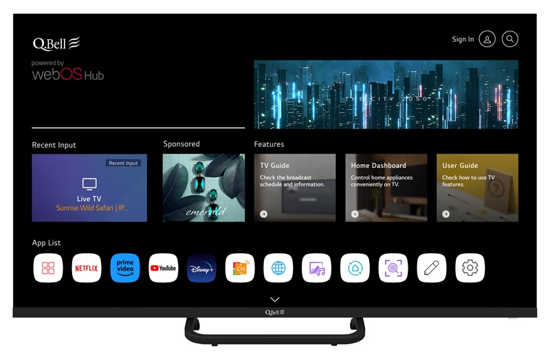 Smart TV Qbell 50" 4K WebOS | Offerta su Omnicenter