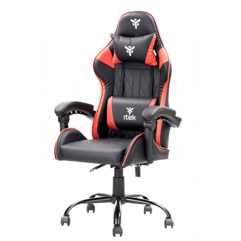 Sedia Gaming iTek Rhombus PF10 Nera Rossa | Professionale