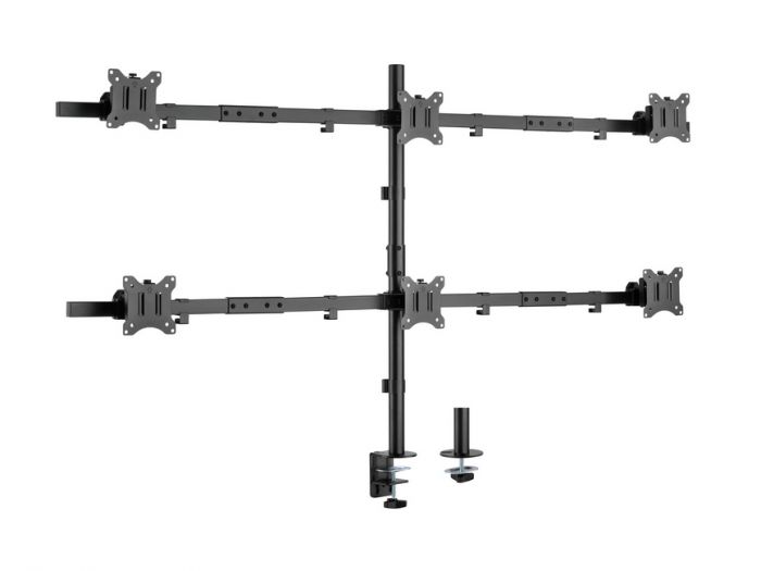 Supporto da tavolo per 6 monitor Equip 650160 Professionale