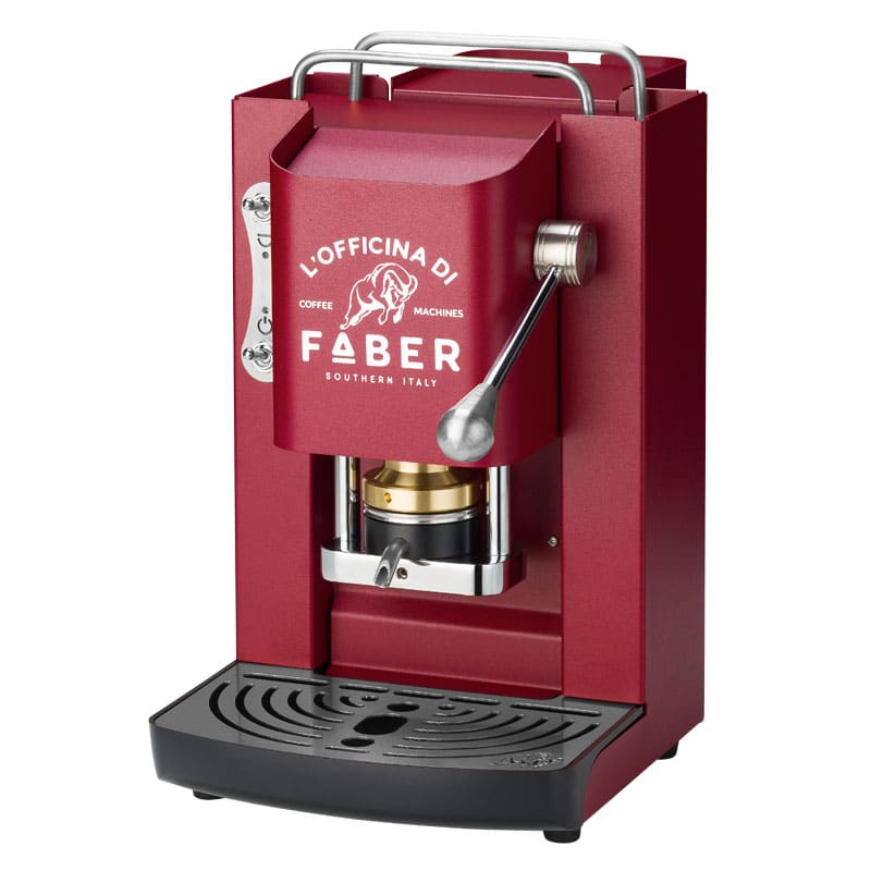 Faber Pro Deluxe Rosso Ciliegia | Macchina Caffè Cialde Originale