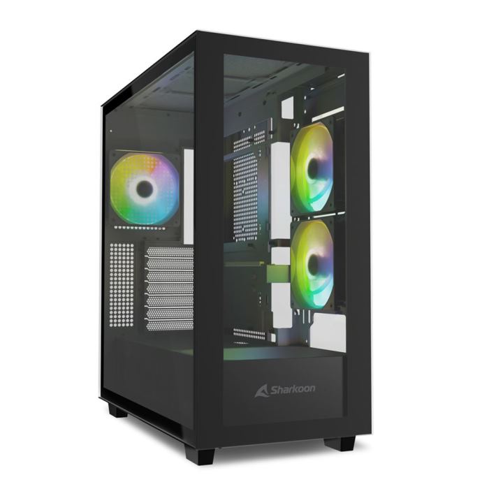 Case Sharkoon Rebel C60 Black RGB ATX Nero | Offerta