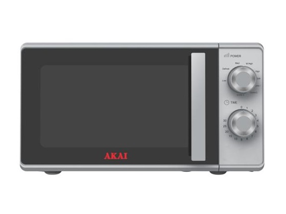 Microonde con Grill Akai 20 Litri Silver | Offerta Omnicenter