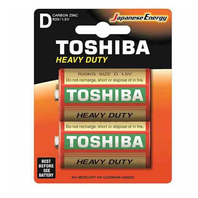 Batterie Toshiba R20 D 1.5V 2Pz Originale | Omnicenter