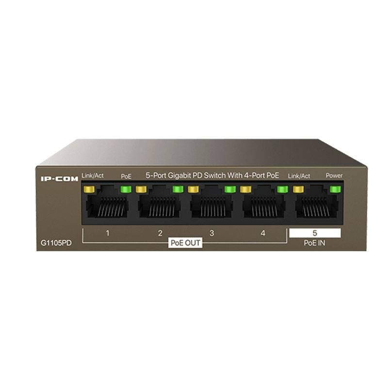 Switch IP-Com G1105PD 5 Porte PoE: Offerta Professionale