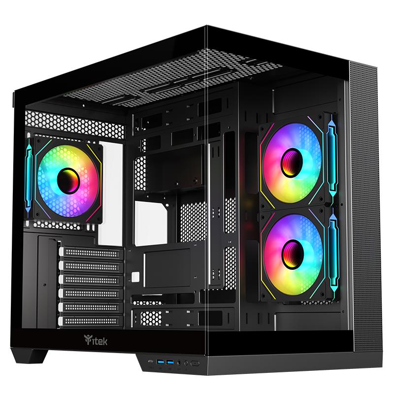 Case Itek Dark Cave DS Gaming Tower ATX Nero | Offerta
