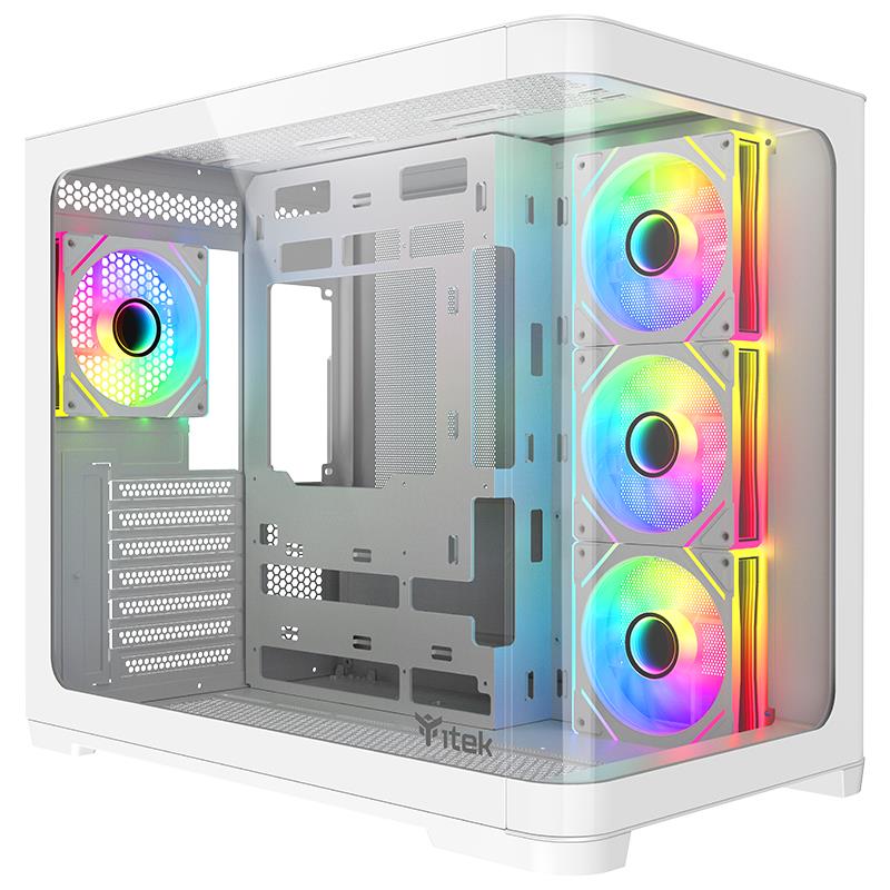 Case Itek Dark Cave Curved Bianco: Scopri l'Offerta