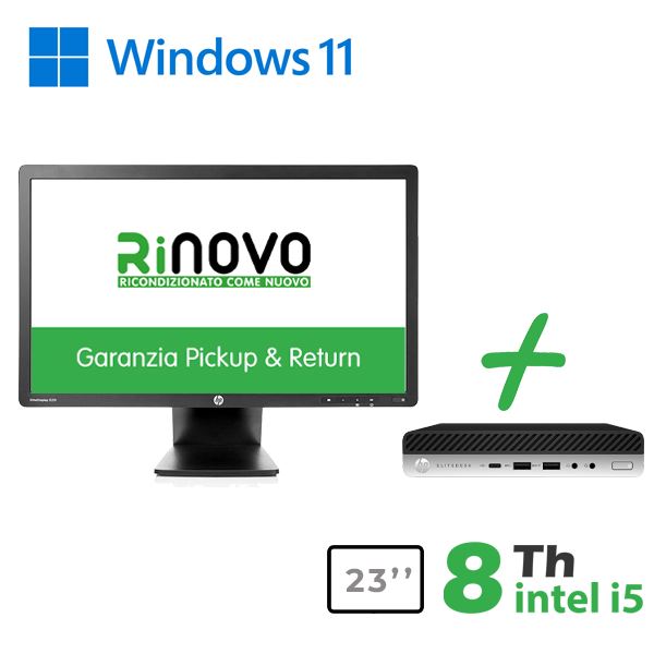 Bundle PC Mini HP e Monitor 23" Ricondizionato | Conveniente