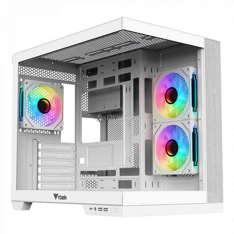 Case Gaming Itek Dark Cave DS White Edition Bianco | Offerta
