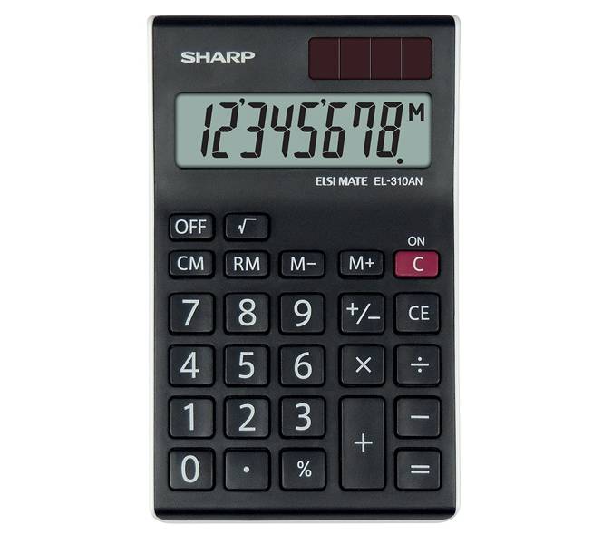 Calcolatrice Sharp EL310ANWH Nera | Offerta Omnicenter