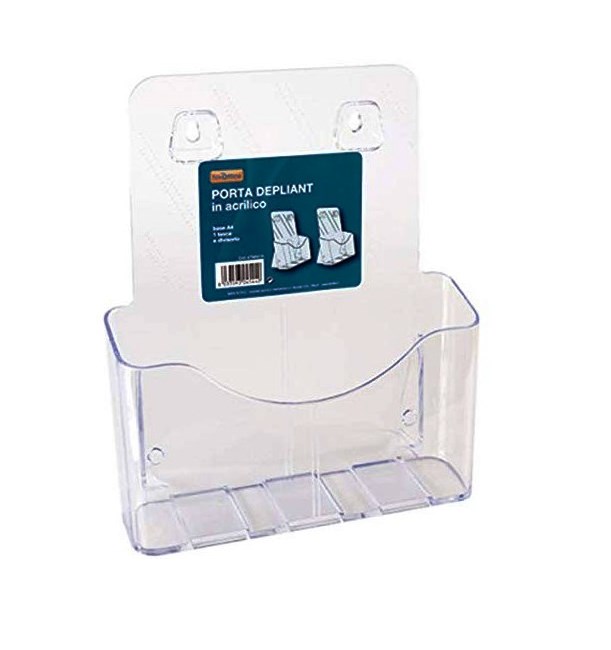 Porta Depliant A4 Nikoffice Professionale da Banco e Parete