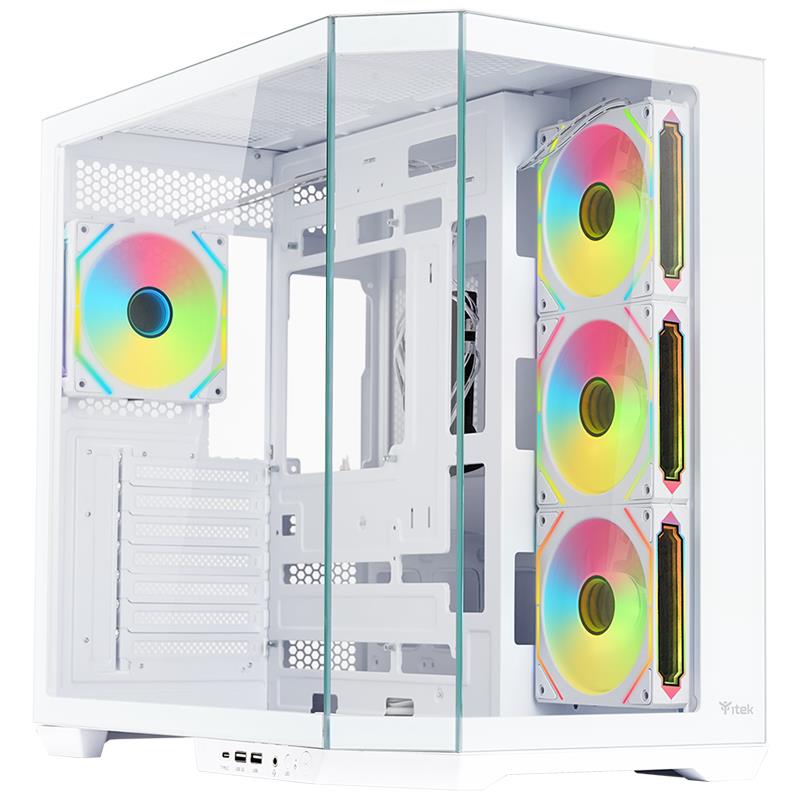 Case Itek Dark Cave Aku Bianco | Offerta Gaming Tower