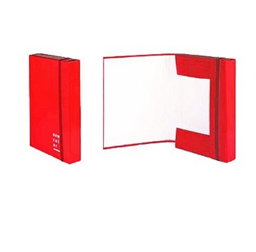 Cartella con Elastico Brefiocart 3 Lembi Dorso Rosso | Offerta