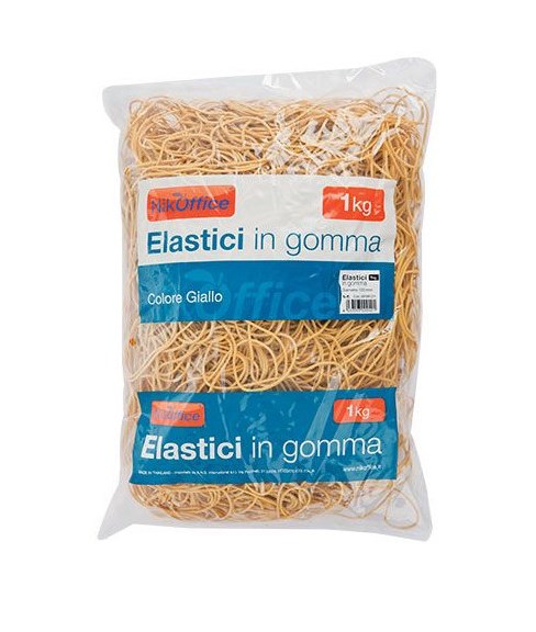 Elastici in Gomma Nikoffice 1 Kg Gialli | Conveniente