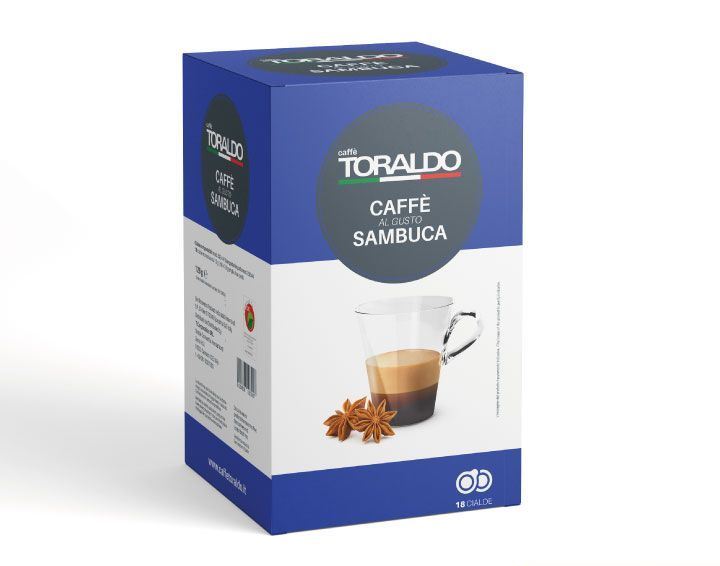 Cialde Toraldo Caffè al Sambuca ESE 44mm 18 PZ | Originale