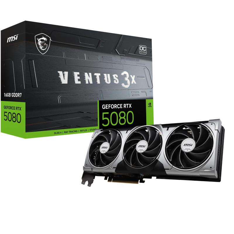 MSI GeForce RTX 5080 Ventus 3X OC: Professionale