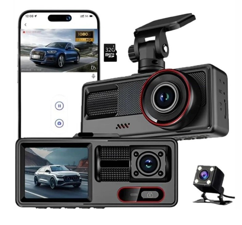 Dash Cam Auto 1080P WiFi 3 Canali | Offerta Omnicenter