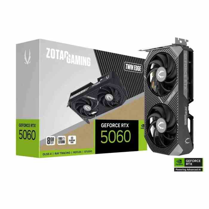 Zotac GeForce RTX 5060 8GB GDDR7: Nuovo modello in offerta