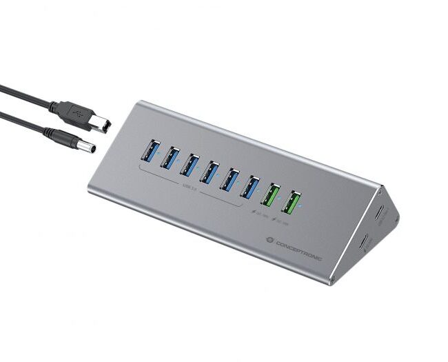 Hub USB 3.0 10-in-1 Conceptronic 60W | Offerta Affidabile