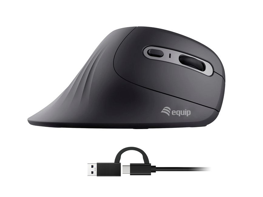 Mouse Ergonomico Equip Verticale USB-C/A Professionale