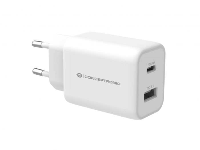 Caricabatterie Conceptronic 33W USB-C e USB-A | Affidabile