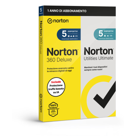 Norton 360 Deluxe 2026 5 Dispositivi | Offerta Antivirus