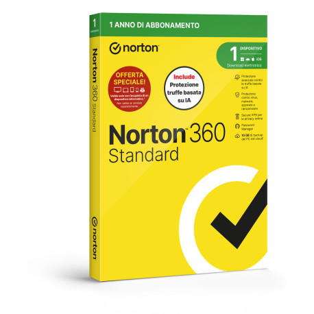 Norton 360 Standard 2026 Antivirus: Offerta per 1 Dispositivo