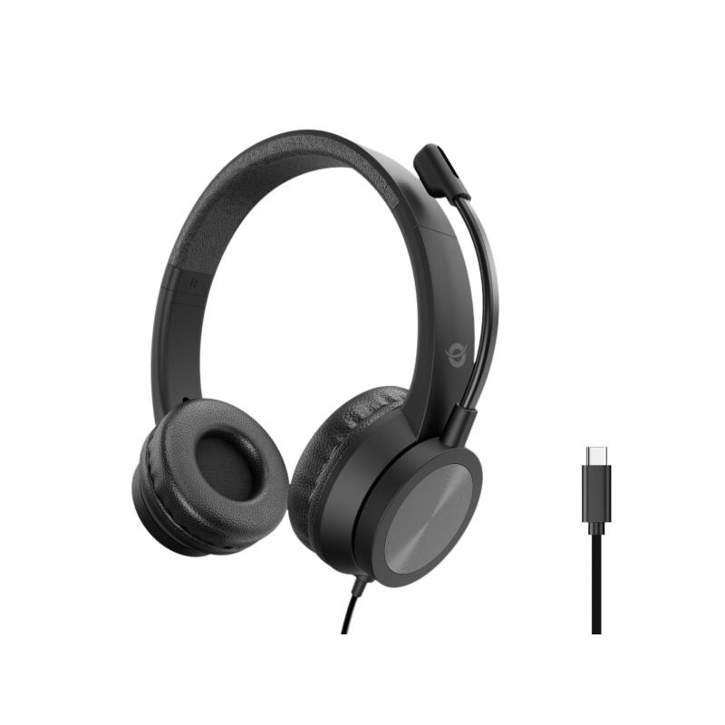 Cuffie USB-C Conceptronic Polona05bc Nero | Professionale