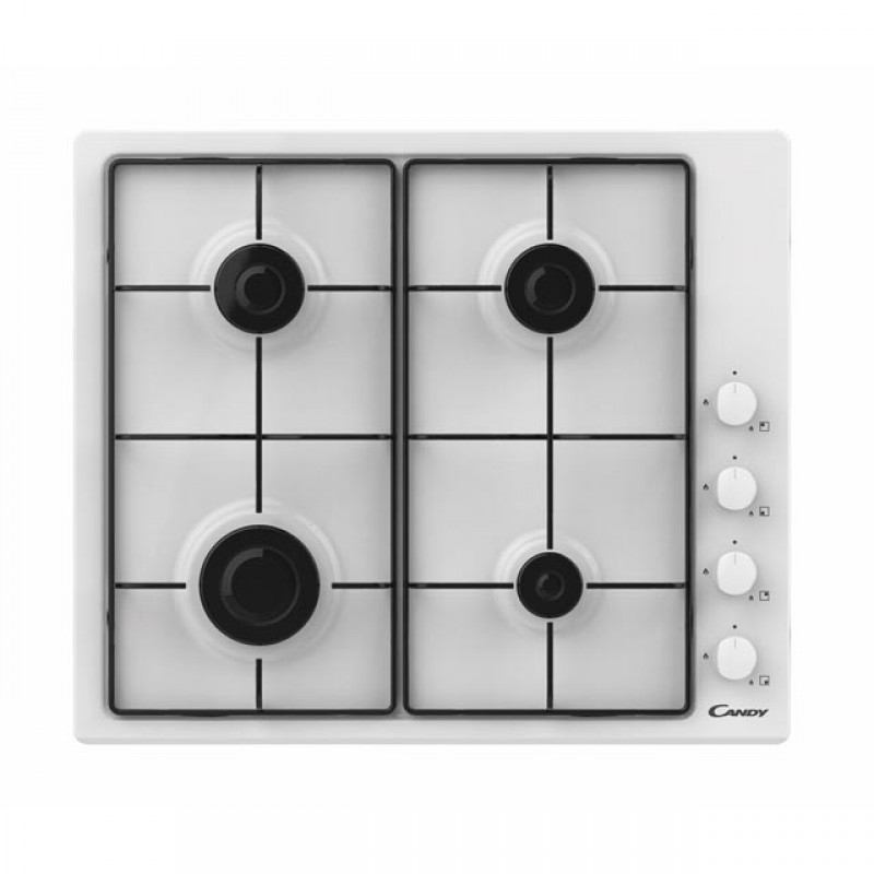 Piano cottura a gas Candy CHW6LWW 4 fuochi Bianco | Offerta