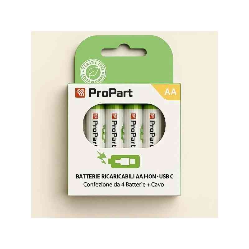 Batterie ricaricabili AA USB-C Propart 1.5V | Offerta
