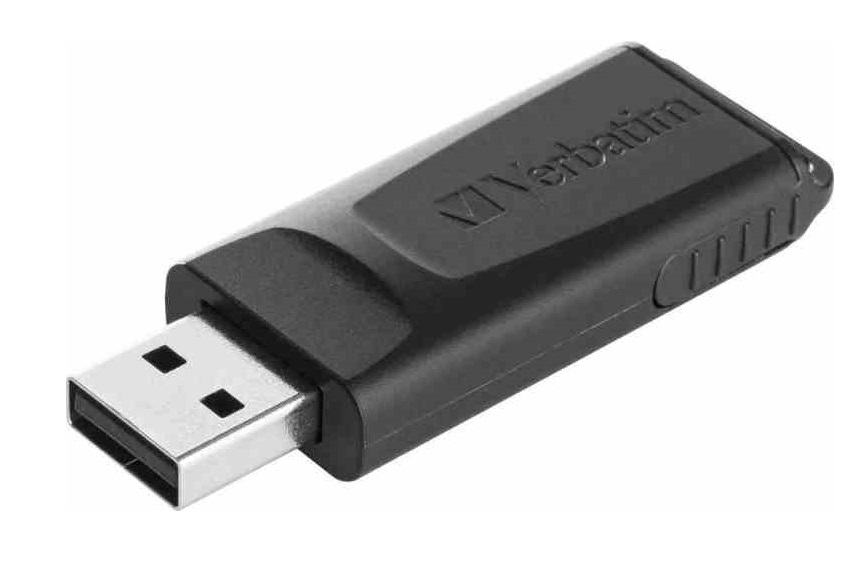 Pen Drive 128 GB Verbatim Slider USB Nera | Affidabile