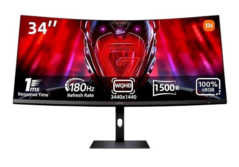 Monitor Xiaomi G34WQi 34" Curvo Quad HD 180Hz | Offerta