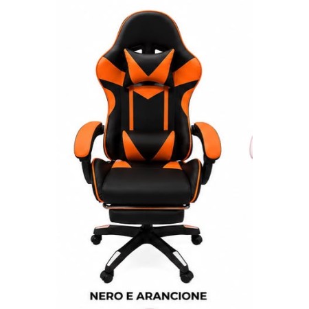 Sedia Gaming WSE8156 Arancione e Nero | Offerta Omnicenter