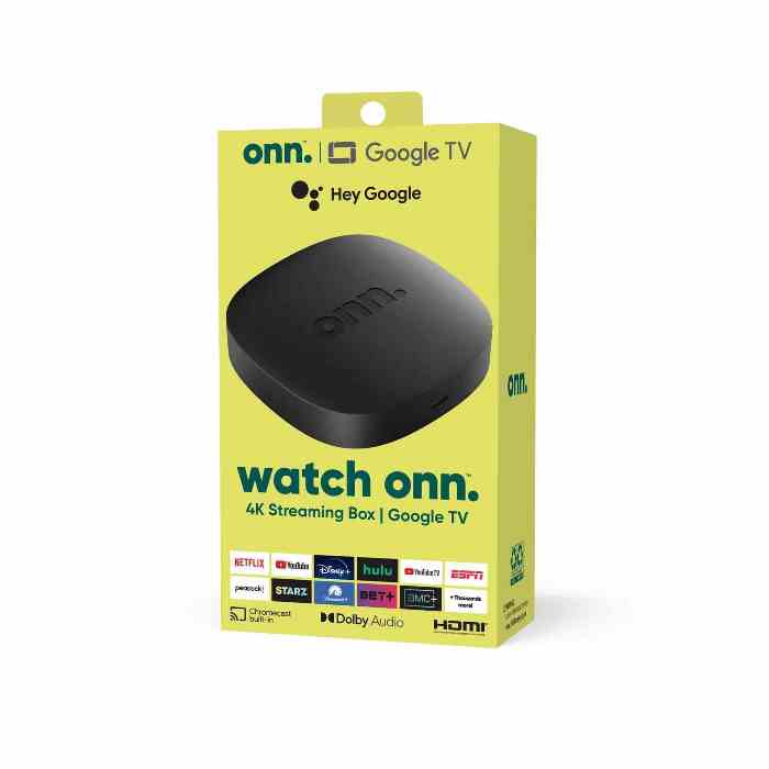 Box Smart Google TV 4K Ultra HD Onn | Offerta