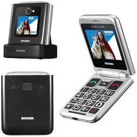 Brondi Amico Tuo 4G: Offerta Cellulare Dual Sim Nero Metal