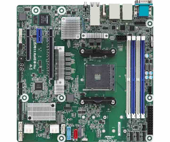 Asrock X570D4U-2L2T/BCM Scheda Madre AM4 Professionale