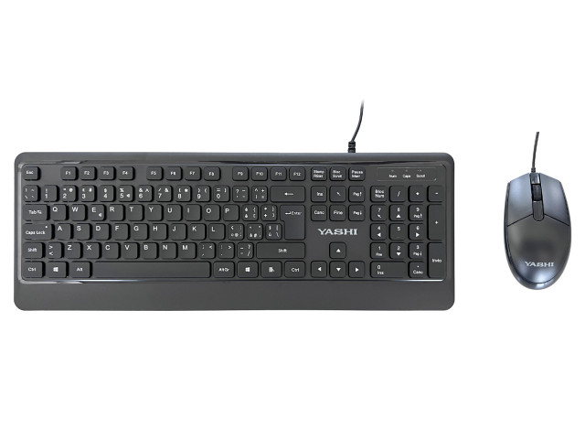 Kit Tastiera e Mouse Yashi MY541 Nero | Affidabile